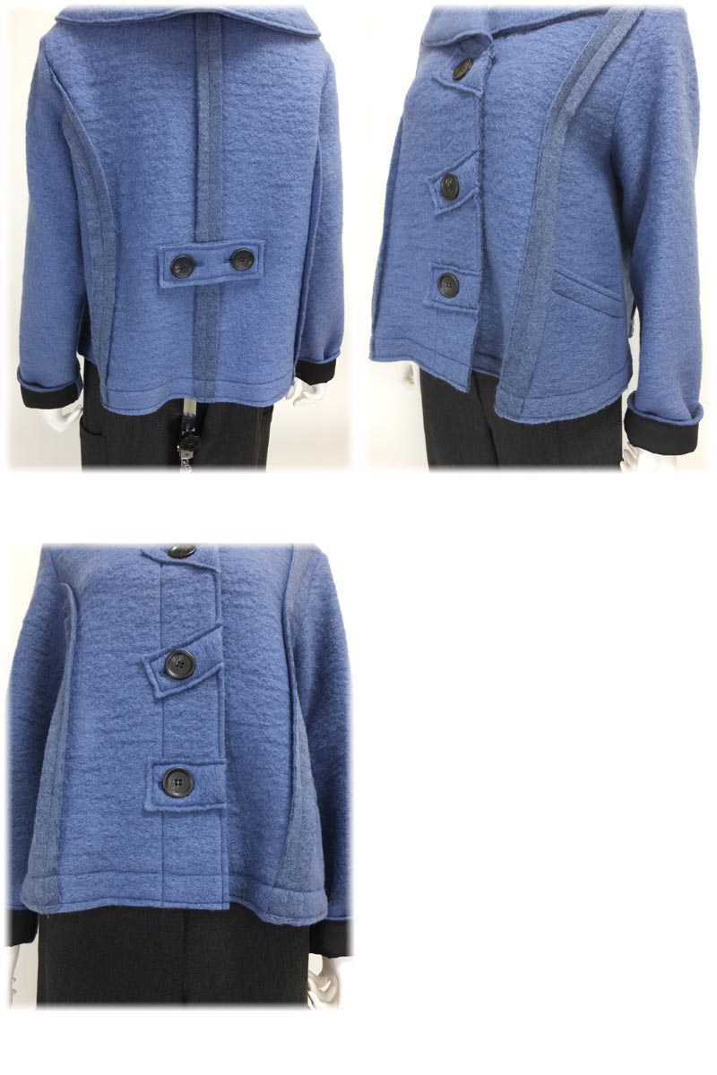アコーレ Le-Fluy レディース 大きな襟のウールジャケット 日本製 秋冬